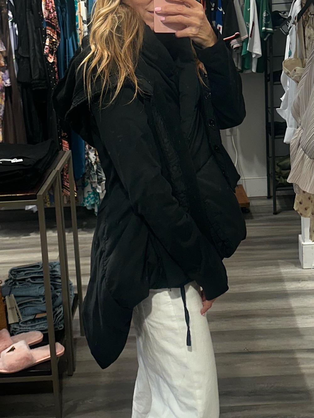 Rundholz Oversized Black Hooded Puffer Jacket - Picture 3 of 6